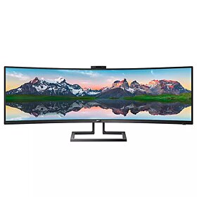 Philips 49-inch Dual QHD SuperWide Curved LCD Monitor | 499P9H1