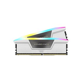 Corsair Vengeance RGB 32GB (2x16GB) 6000MHz DDR5 Memory Kit - White | CMH32GX5M2D6000C36W