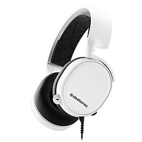 SteelSeries Arctis 3 2019 All-Platform Gaming Headset for PC, PS4, Xbox One, Nintendo, VR, Android, and iOS - White | 61506