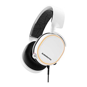 SteelSeries ARCTIS 5 7.1 Surround Sound RGB Gaming Headset - White | 61507