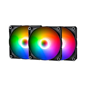Phanteks SK 120mm PWM Digital RGB 3 Pack Fans - Black | PH-F120SK_DRGB-PWM-3P