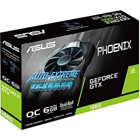 Asus GeForce GTX 1660 Phoenix 6GB OC 192-Bit Graphics Card | 90YV0CU0-M0NA00