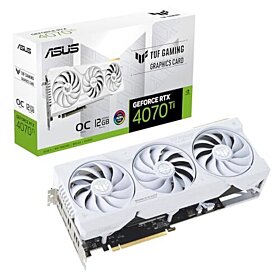 ASUS TUF Gaming GeForce RTX 4070 Ti OC 12GB GDDR6X Graphics Card - White, DLSS 3 | 90YV0IJ2-M0AA00