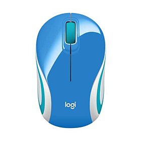 Logitech M187 Ultra Portable Wireless Mouse - Blue / White | 910-002733