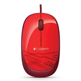 Logitech M105 Corded Optical Mouse - Red | 910-002945