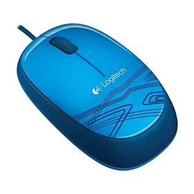 Logitech M105 Ambidextrous Comfort Wired Mouse - Blue | 910-003114