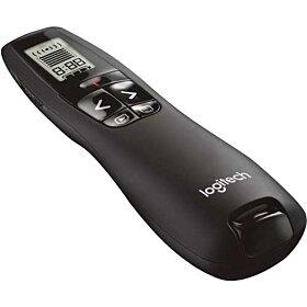 Logitech R700 Wireless Professional Presenter Laser Pointer With LCD Display for Time Tracking - Black | 910-003506