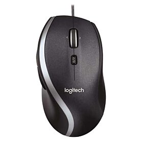 Logitech M500 Corded Mouse - Black / Silver | 910-003726
