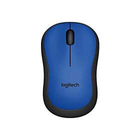 Logitech M220 Silent Wireless Mouse - Black / Blue | 910-004879