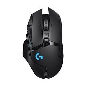 Logitech G502 LIGHTSPEED Wireless Gaming Mouse with HERO Sensor and Tunable Weights - Black | 910-005565