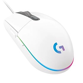 Logitech G203 Lightsync RGB 8000 Dpi Wired Gaming Mouse - White | 910-005797