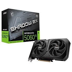 MSI GeForce RTX 5060 Ti 8G SHADOW 2X OC PLUS Graphics Card, DLSS 4