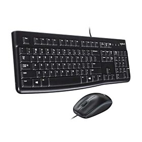 Logitech MK120 Wired Keyboard And Mouse For Pc - Black | 920-002562