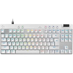 Logitech PRO X TKL RAPID Wired LED Gaming Keyboards - White | 920-013242
