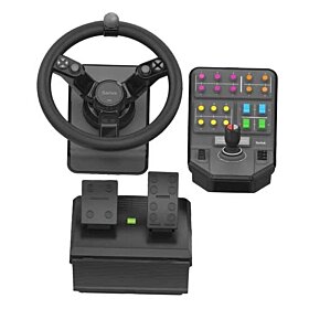 Logitech Simulation Wheel Pedals And Side Panel Control Desk Bundle - PC | 945-000007