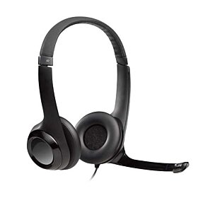 Logitech H390 USB Computer Headset With Enhanced Digital Audio and In-line Controls - Black | 981-000406