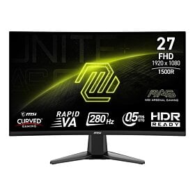 MSI MAG 276CXF 27" FHD VA, 280Hz, 0.5ms Curved Gaming Monitor - Black | 9S6-3CE01M-022