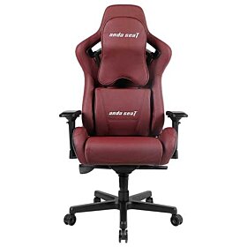 Anda Seat Kaiser Series Premium Gaming Chair, High-Back Desk and Recliner Swivel Office Chair 400LB With Lumbar Support and Headrest - Red | AD12XL-02-AB-PV/C