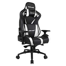 Anda Seat AD12 Steel Framework Gaming Chair With 4D Adjustable Armrests - Black/White | AD12XL-03-BW-PV