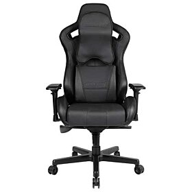 Anda Seat Dark Knight Series High-Back Ergonomic Computer Desk Office Chair with Carbon Fiber Leather, Adjustable Headrest and Lumbar Support - Black | AD12XL-DARK-B-PV/C