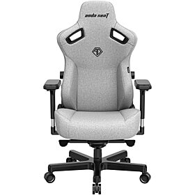 AndaSeat Kaiser 3 Premium Series XL Size Gaming Chair - Ash Gray | AD12YDC-XL-01-G-PV/F