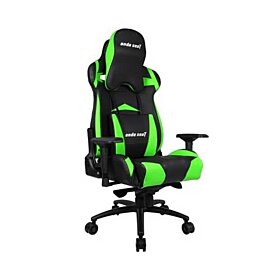 Andaseat Massive Series High-Back Ergonomic Design PVC Leather Gaming Chair With 4D Adjustable Armrests  - Black/Green | AD3XL-01-BE-PV