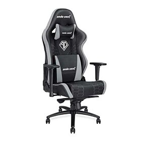 Anda Seat Spirit King Series High Back Ergonomic Computer Office Chair E-Sports Chair with Adjustable Headrest and Lumbar Support - Black/Grey | AD4XL-05-BG-PV