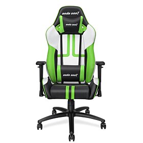 Andaseat Anderson E-sports Chair CJ limited edition Computer chair  - Black / White / Green | AD7-05-BWE-PV