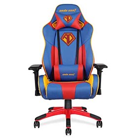 Anda Seat AD7-09 Special Edition Large Gaming Chair with 4D Armrest - Blue/Red/Yellow | AD7-09-SRY-PV