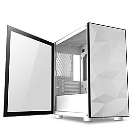 DarkFlash with Magnetic Design Tempered Glass Micro ATX Mini ITX Tower MicroATX Computer Case - White | DLM21 White