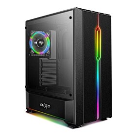 Aigo T20 Tempered Glass RGB ATX Gaming Case - Black | T20