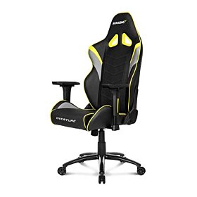AKRacing Overture Faux Leather Gaming Chair - Black / Yellow | AK-OVERTURE-YL