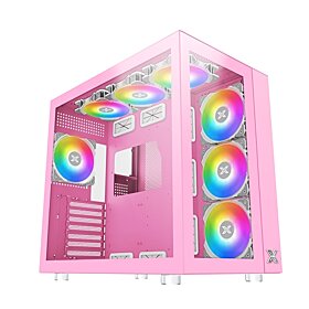 Xigmatek Aquarius Pro Mid-Tower Gaming Case - Queen Pink | EN49431