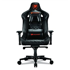 Cougar Armor Titan Ultimate Gaming Chair with Premium Breathable PVC Leather - Black | ARMOR-TITAN-BLACK
