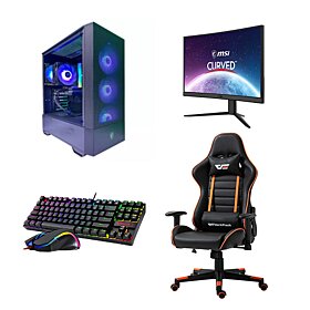 Winter Gaming Bundle (Core I5-13400F, 16 GB RAM, RTX 4060 8GB GPU, 24-inch 180Hz Gaming Monitor, Mechanical Keyboard And Mouse, Gaming Chair)