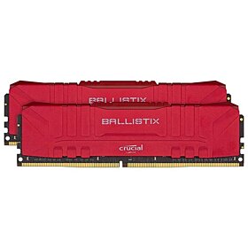 Crucial Ballistix 16GB 2x8GB DDR4 SDRAM DDR4 3000 MHz (PC4 24000) Desktop Memory - Red | BL2K8G30C15U4R
