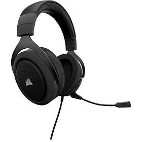 Corsair HS60 Virtual 7.1 Surround Sound Wired Gaming Headset - Carbon | CA-9011173-NA
