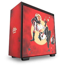 NZXT H700 Nuka Cola Mid Tower Computer Case Red / Black | CA-H700B-NC