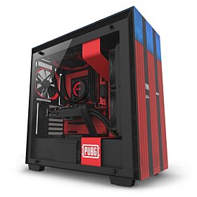 NZXT H700 - Limited Edition PUBG Tempered Glass  Water-Cooling Ready ATX PC Gaming Case | CA-H700B-PG