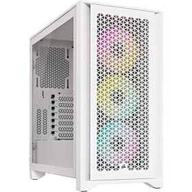 CORSAIR iCUE 4000D RGB Airflow Mid-Tower ATX Case - White| CC-9011241-WW