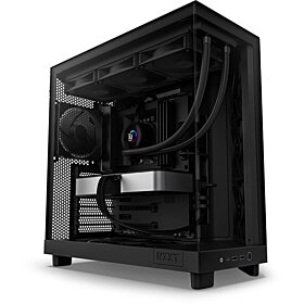 NZXT H6 Flow Compact Dual-Chamber Mid-Tower Airflow Case - Black | CC-H61FB-01