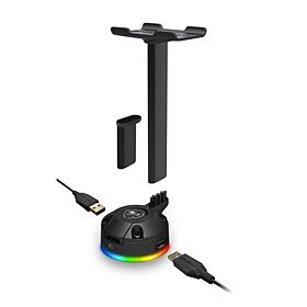 Cougar Bunker S RGB Headset Stand with 2 USB 2.0 | CGR-XXNB-HS1RGB