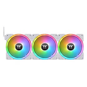 Thermaltake SWAFAN EX12 RGB PC Cooling Fan White TT Premium Edition - Triple Pack | CL-F161-PL12SW-A