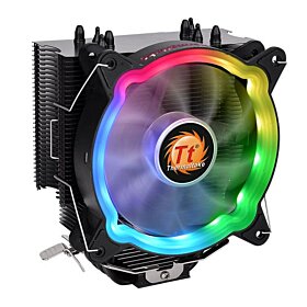 Thermaltake UX200 ARGB Lighting CPU Cooler With 120mm ARGB Fan, Aluminum Fins & Copper Heatpipes - Black | CL-P065-AL12SW-A