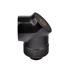 Thermaltake Pacific G1/4 90 Degree High-flow and Leak-free Adapter Fitting - Black | CL-W052-CU00BL-A