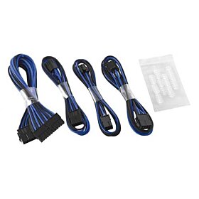 CableMod Basic Cable Extension Kit - 8+6 Pin Series - Black / Blue | CM-CAB-BKIT-8KKB-R