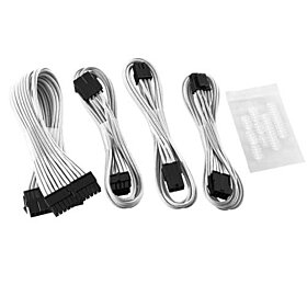 CableMod Basic Cable Extension Kit - 8+6 Pin Series - WHITE | CM-CAB-BKIT-8KW-R
