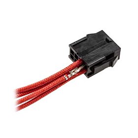 CableMod ModFlex Sleeved Wires - Red 8 inch - 4 Pack | CM-MSW-8R-4-R-D