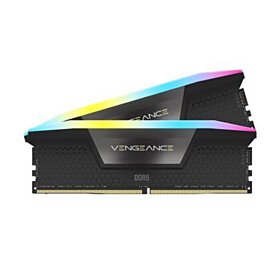 Corsair Vengeance RGB 32GB (2x16GB) DDR5 DRAM 5600MHz C36 Memory Kit - Black | CMH32GX5M2B5600C36K