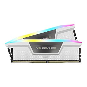 Corsair VENGEANCE RGB DDR5 64 (2 x 32GB) Memory Kit - White| CMH64GX5M2B6000C40W